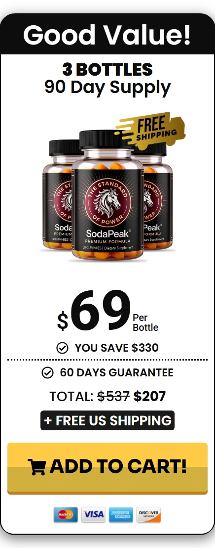 SodaPeak™ 3 Bottle Daily Metabolic Wellness Formula